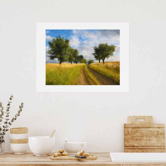 Poster Peinture routière (Cuisine)