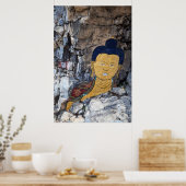 Poster Peinture rupestre de Bouddha (Cuisine)