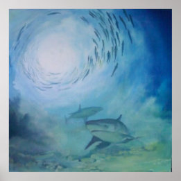 Poster Peinture sous-marine