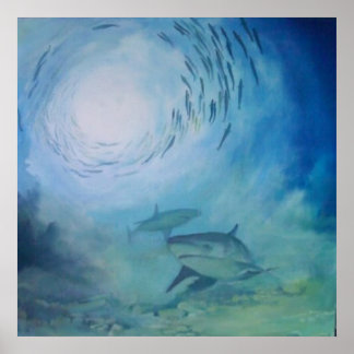 Poster Peinture sous-marine