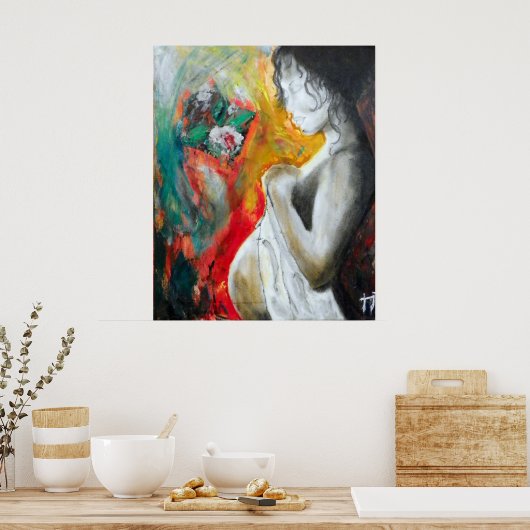 Poster peinture sur grossesse (Cuisine)