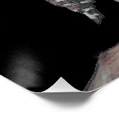 Poster Peinture sur la Chouette neigeuse et la Lune - Art (Coin)