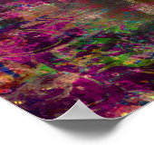 Poster Peinture sur la forêt d'Imaginaire d'un chemin d'o (Coin)