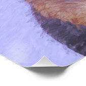 Poster Peinture sur la frontière de Terrier - jolie art o (Coin)