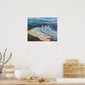 Poster Peinture sur la mer de Cannon Beach (Cuisine)