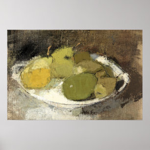 Poster Peinture sur la vie morte des fruits