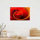 Poster Peinture sur ordinateur Canvas numérique Abstrait  (Cuisine)