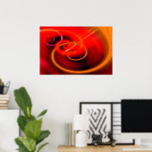 Poster Peinture sur ordinateur Canvas numérique Abstrait  (Bureau à domicile)