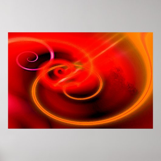 Poster Peinture sur ordinateur Canvas numérique Abstrait  (Devant)