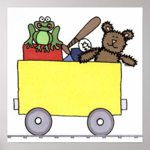 Poster Peinture sur toile de train