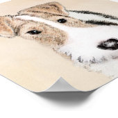 Poster Peinture Terrier de Renard de fil - Cute Original (Coin)