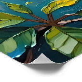 Poster Peinture Toucan vibrante (Coin)