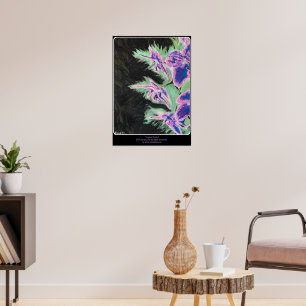Poster Peinture 'Tropical Orchid' sur un