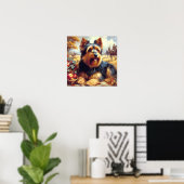 Poster Peinture vintage australienne Terrier (Bureau à domicile)