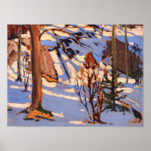 Poster Peinture Vintage canadienne sauvage Tom Thomson