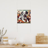 Poster Peinture vintage dalmate (Cuisine)