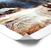 Poster Peinture vintage des scènes d'hiver (Coin)