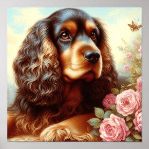 Poster Peinture vintage d'espagne de Cocker