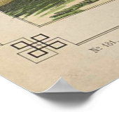 Poster Peinture vintage d'hommes chevauchant un éléphant (Coin)