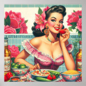 Poster Peinture vintage en latina (Devant)