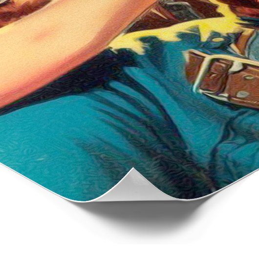 Poster Peinture vintage pour fille (Coin)