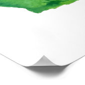 Poster peinture violette africaine à l'aquarelle (Coin)