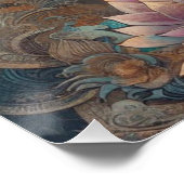 POSTER PEINTURE VISAGE BUDDHA #10 (Coin)