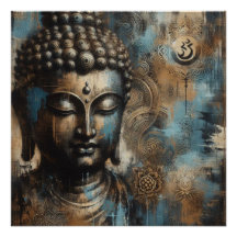 PEINTURE VISAGE BUDDHA #4