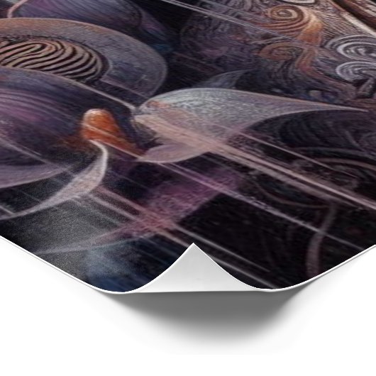 POSTER PEINTURE VISAGE BUDDHA #7 (Coin)