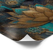 POSTER PEINTURE VISAGE DE BUDDHA #9 (Coin)