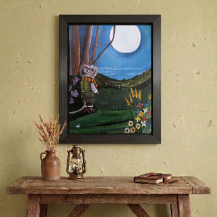 Poster Peinture Vœux à la Lune par Alfred Fox
