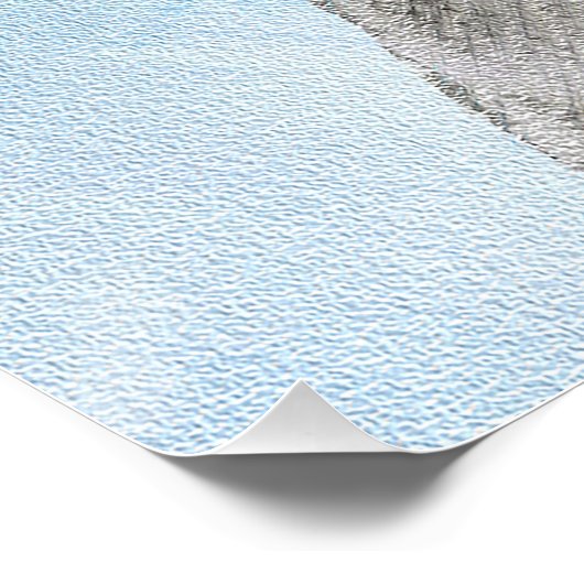 Poster Peinture Weimaraner - Joli art original chien (Coin)