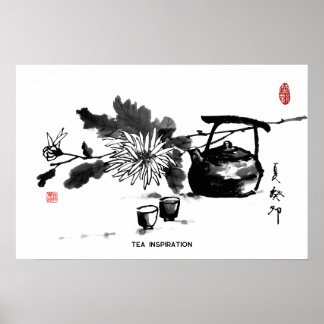 Poster Peinture Zen&Tao/Inspiration Thé