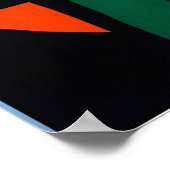 Poster Peintures à l'huile Abstraite (Coin)