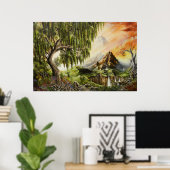 Poster Peintures à l'huile Eden (Bureau à domicile)