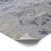 Poster Peintures à l'huile paysage rural. Hiver. Vieux vi (Coin)