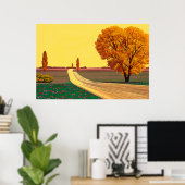 Poster peintures d'art hiroshi nagai (Bureau à domicile)