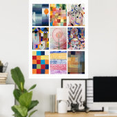 Poster Peintures de Klee (Bureau à domicile)