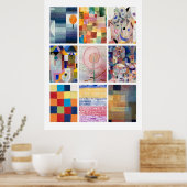 Poster Peintures de Klee (Cuisine)