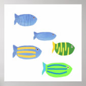 Poster peintures de poissons (Devant)