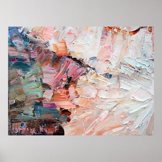 Poster Peintures et reliefs à l'huile de pâte gaufrée. (Devant)