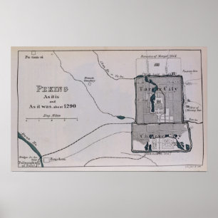 Poster Pékin, du livre de Ser Marco Polo