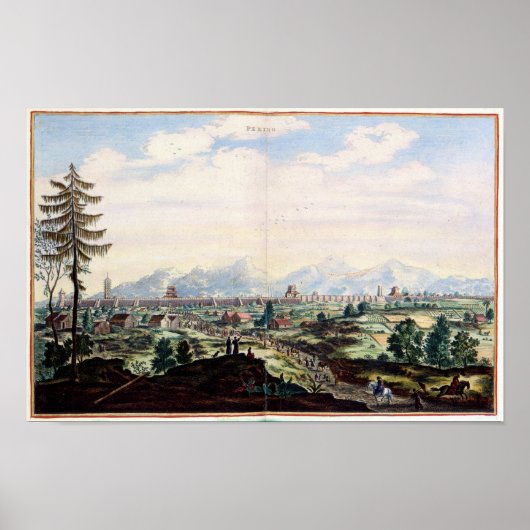 Poster PEKING by Nieuhoff (Devant)