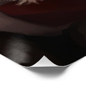 Poster Pekingese avec le Père Noël Festif Noël (Coin)