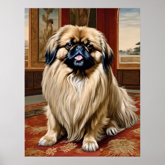Poster Pekingese - Chien Art Imprimer (Devant)