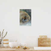 Poster Pekingese pensif (Cuisine)