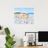 Poster Pékinois au phare (Bureau à domicile)