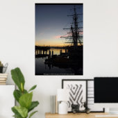 Poster Pèlerin à l'aube (Bureau à domicile)