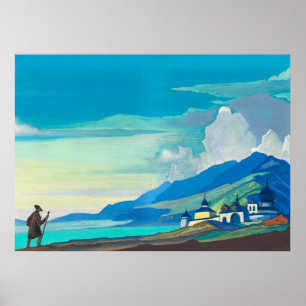 Poster Pèlerin de la ville radiante par Nicholas Roerich