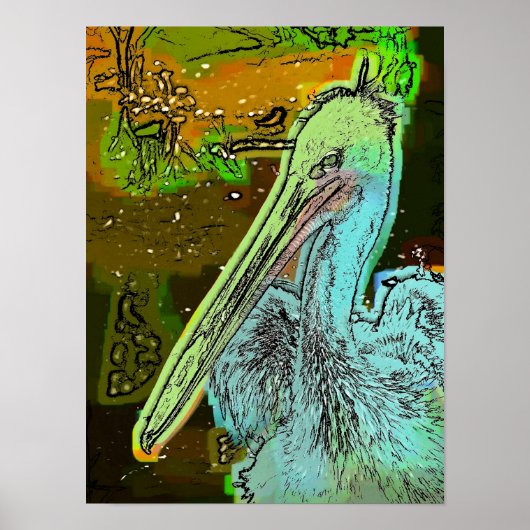 POSTER PÉLICAN (Devant)